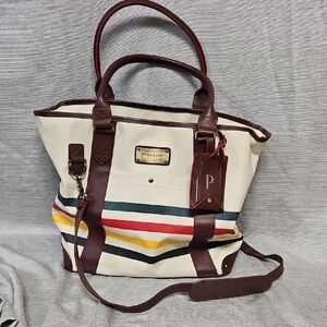 Pendleton Women's Tote Bag with Multicolor Stripes